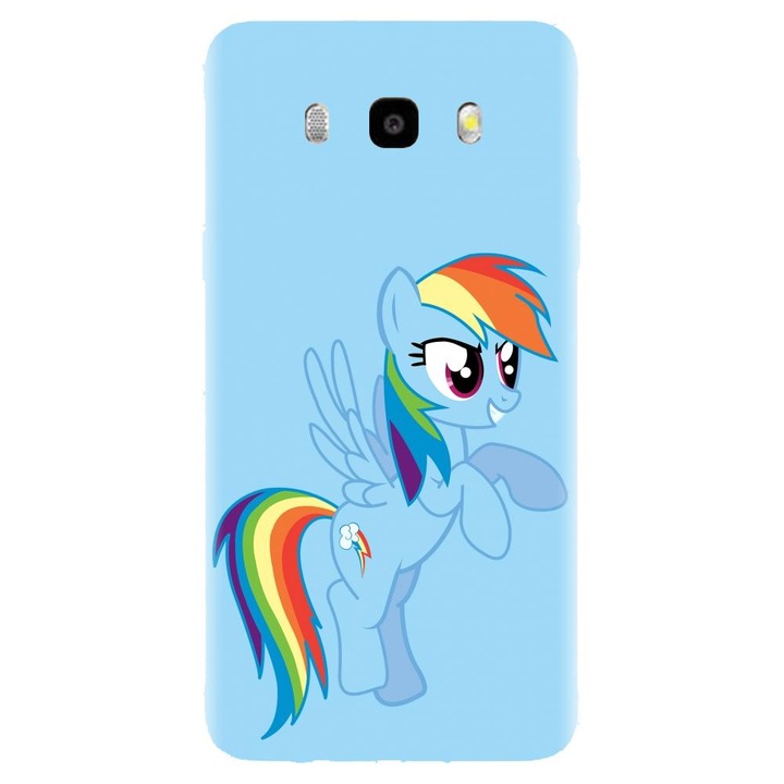 Husa din silicon compatibila cu Samsung Galaxy J5 2016 - model Rainbow dash