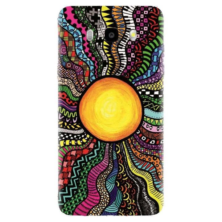 Husa din silicon compatibila cu Samsung Galaxy J7 2016 / J710 - model Soare