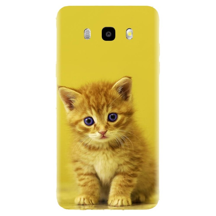 Husa din silicon compatibila cu Samsung Galaxy J7 2016 / J710 - model Pisicuta