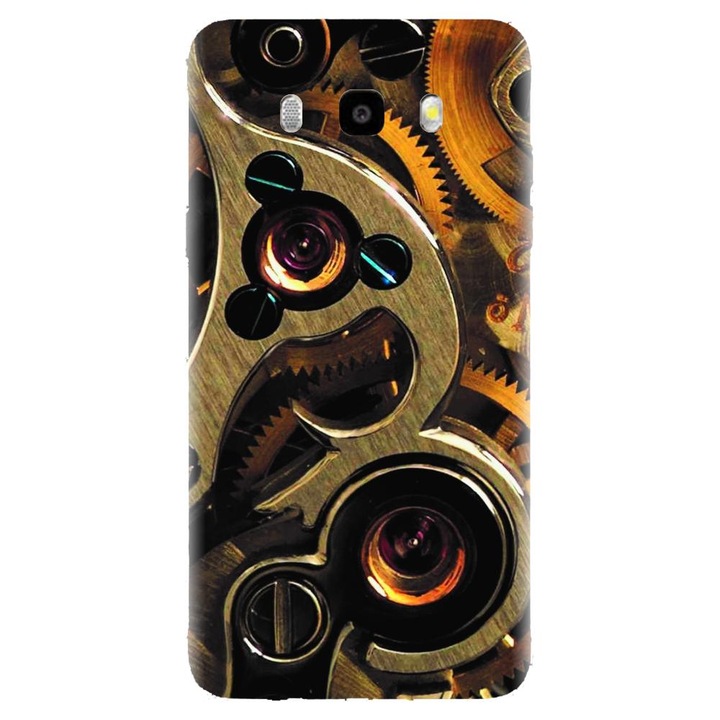 Husa din silicon compatibila cu Samsung Galaxy J7 2016 / J710 - model Clock Mechanism