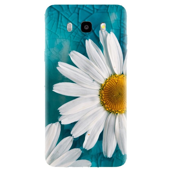 Husa din silicon compatibila cu Samsung Galaxy J7 2016 / J710 - model Flower Power
