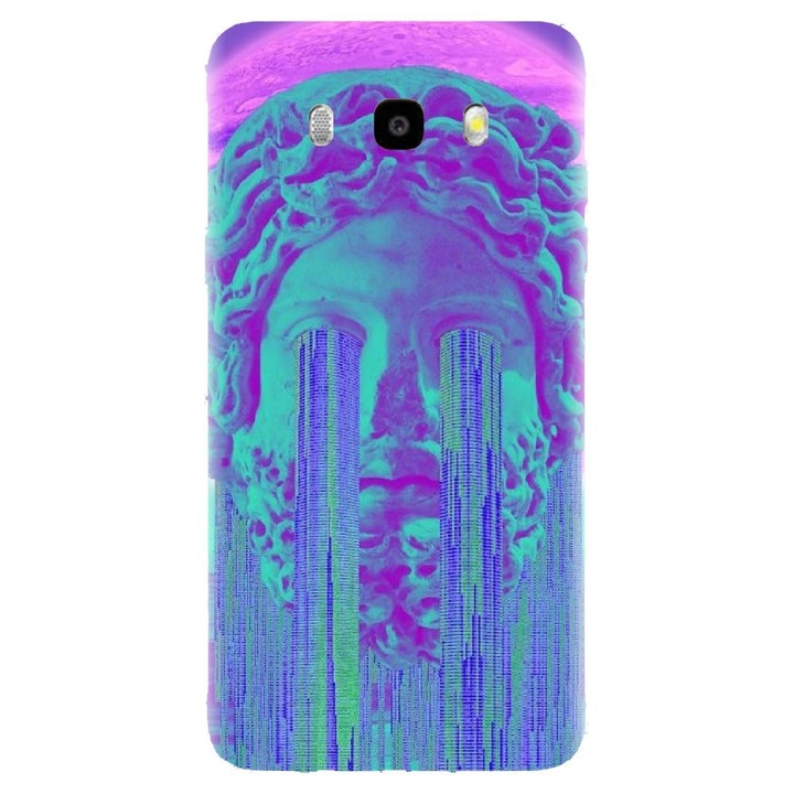 Husa din silicon compatibila cu Samsung Galaxy J7 2016 / J710 - model Glitch