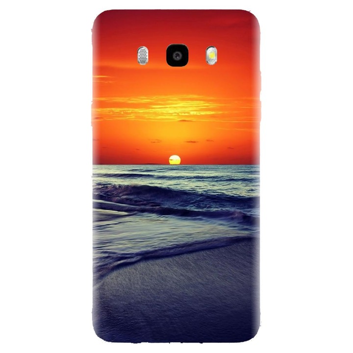 Husa din silicon compatibila cu Samsung Galaxy J7 2016 / J710 - model Ocean Sunset