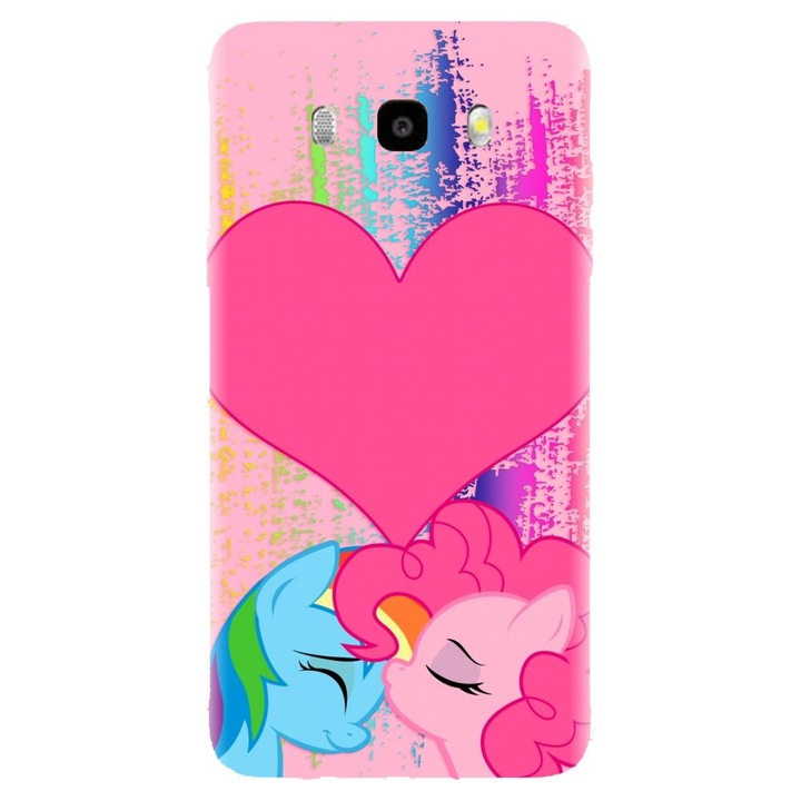 Husa din silicon compatibila cu Samsung Galaxy J7 2016 / J710 - model Pinkie Kiss