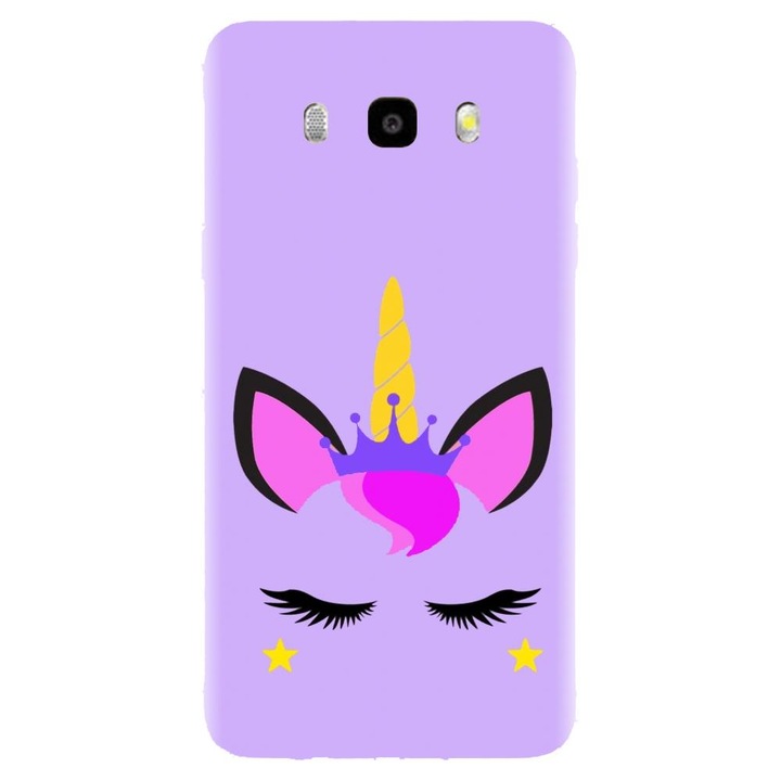 Husa din silicon compatibila cu Samsung Galaxy J7 2016 / J710 - model Unicorn Shine