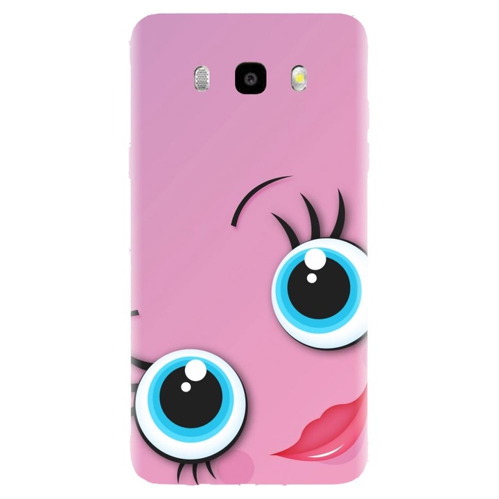 Husa din silicon compatibila cu Samsung Galaxy J7 2016 / J710 - model Girly Pink