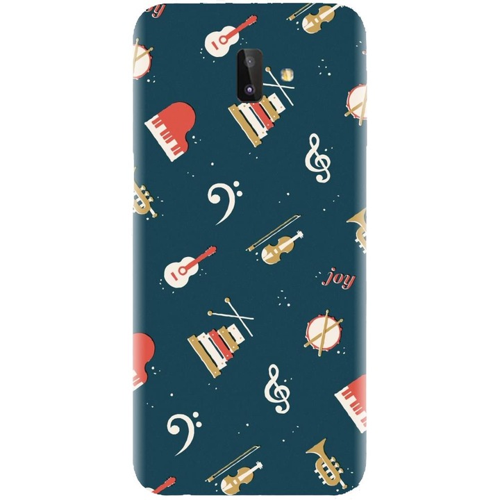 Husa din silicon compatibila cu Samsung Galaxy J6 Plus - model Muzica