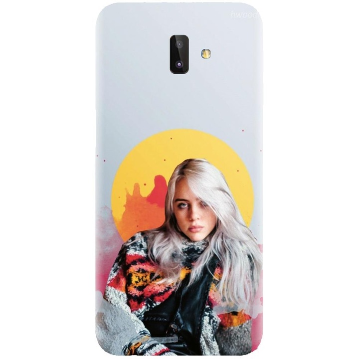 Husa din silicon compatibila cu Samsung Galaxy J6 Plus - model Billie Eilish