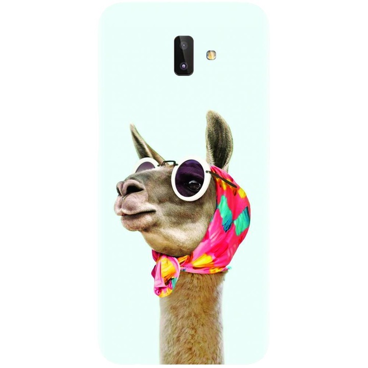 Husa din silicon compatibila cu Samsung Galaxy J6 Plus - model Lama