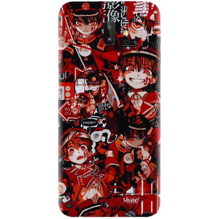 Husa din silicon compatibila cu Samsung Galaxy J6 Plus - model Anime Red