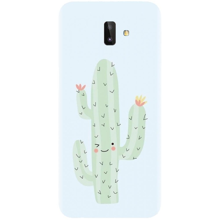 Husa din silicon compatibila cu Samsung Galaxy J6 Plus - model Cactus