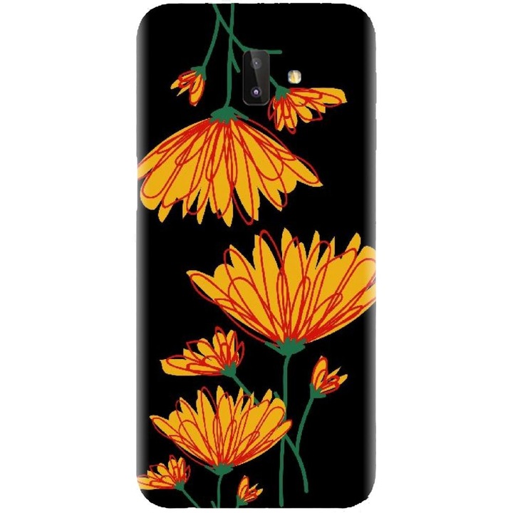 Husa din silicon compatibila cu Samsung Galaxy J6 Plus - model Flori De Camp