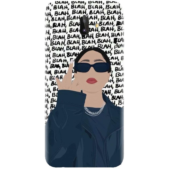 Husa din silicon compatibila cu Samsung Galaxy J6 Plus - model Girl Power