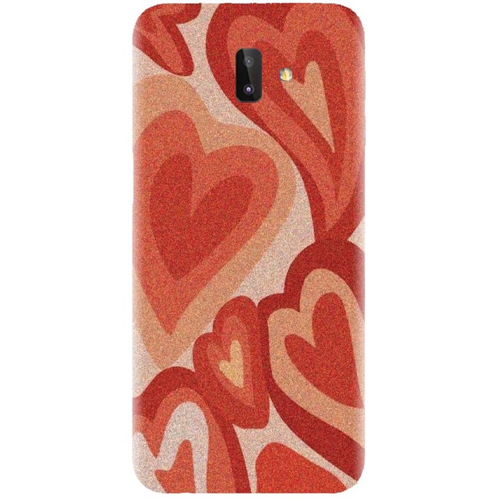 Husa din silicon compatibila cu Samsung Galaxy J6 Plus - model Inimi