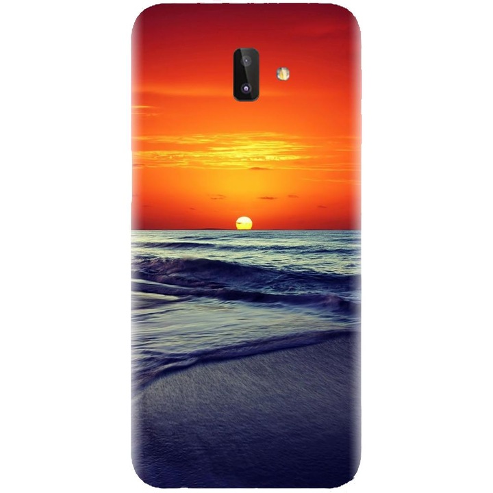 Husa din silicon compatibila cu Samsung Galaxy J6 Plus - model Ocean Sunset