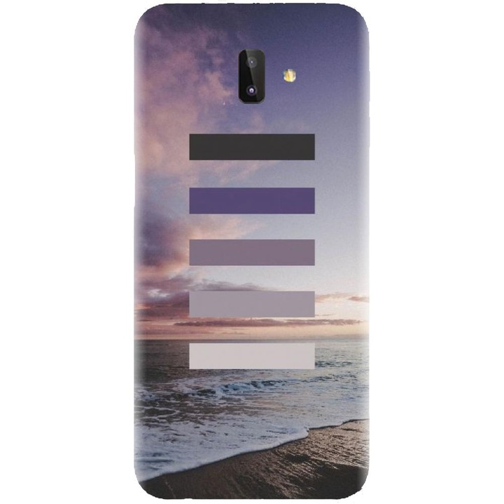 Husa din silicon compatibila cu Samsung Galaxy J6 Plus - model Plaja Tropicala