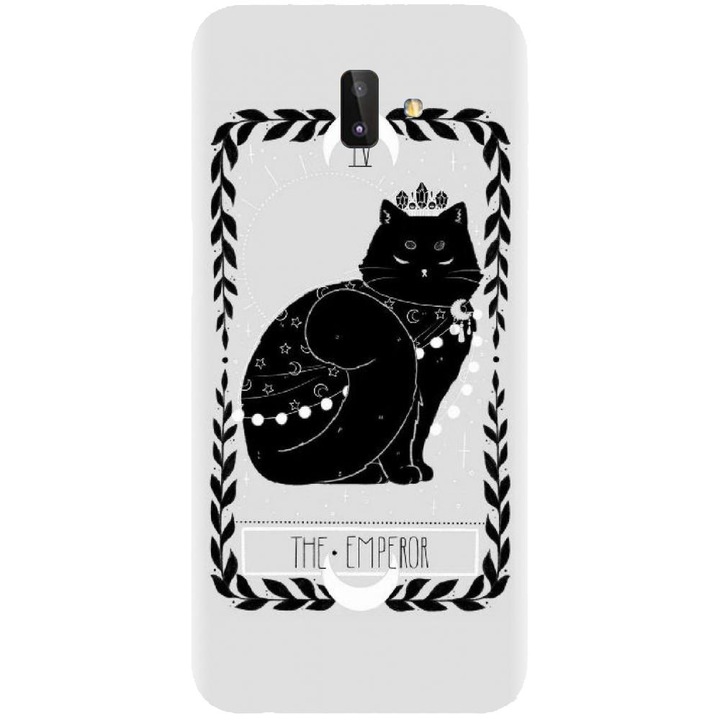 Husa din silicon compatibila cu Samsung Galaxy J6 Plus - model Tarot The Emperor