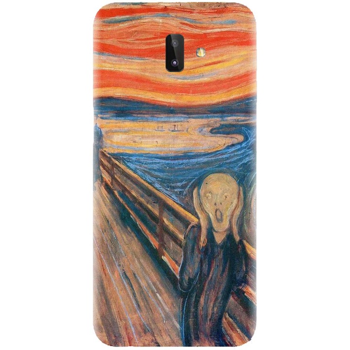 Husa din silicon compatibila cu Samsung Galaxy J6 Plus - model The Scream
