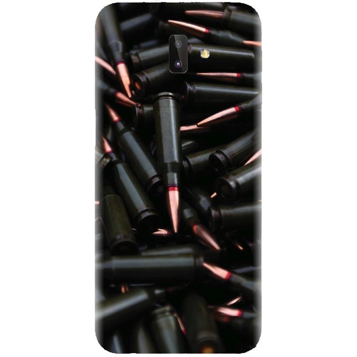 Husa din silicon compatibila cu Samsung Galaxy J6 Plus - model Weapons Ammunition