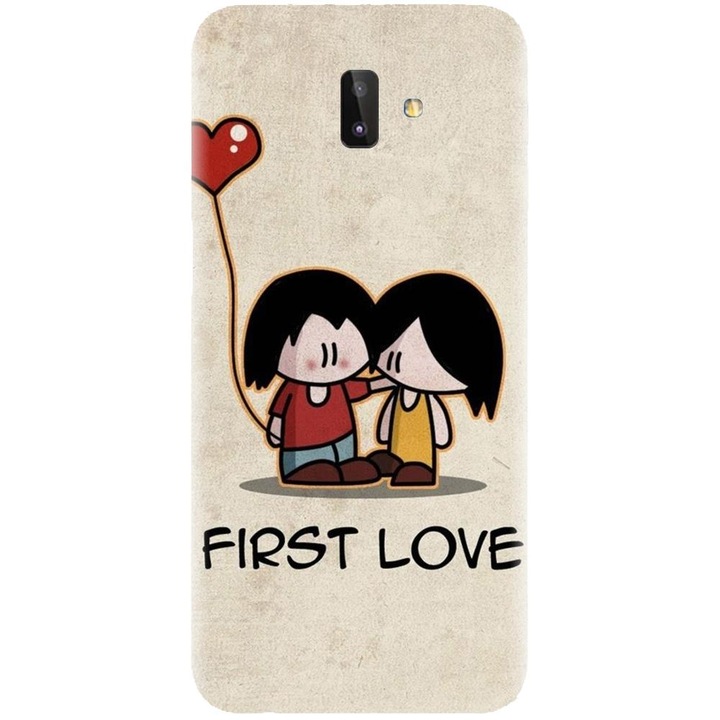 Husa din silicon compatibila cu Samsung Galaxy J6 Plus - model First Love