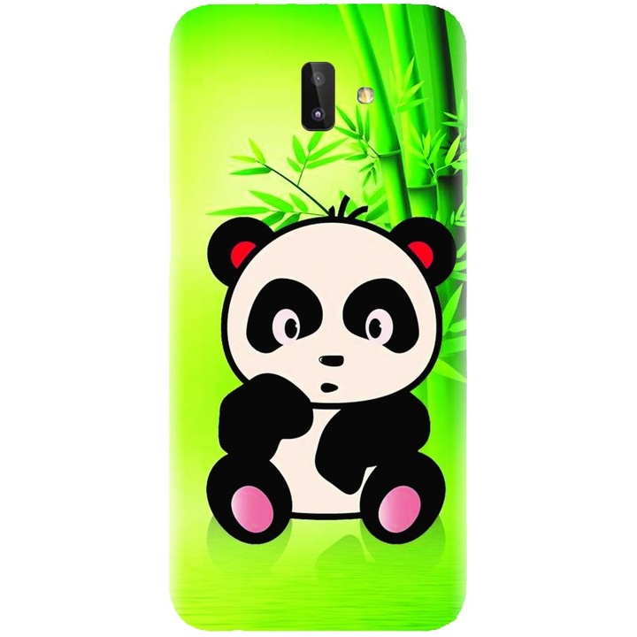 Husa din silicon compatibila cu Samsung Galaxy J6 Plus - model X Cute Panda
