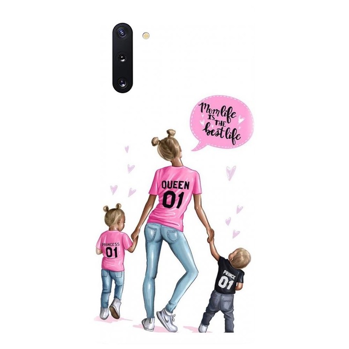 Силиконов кейс, съвместим с Samsung Galaxy Note 10 - модел Mama 2