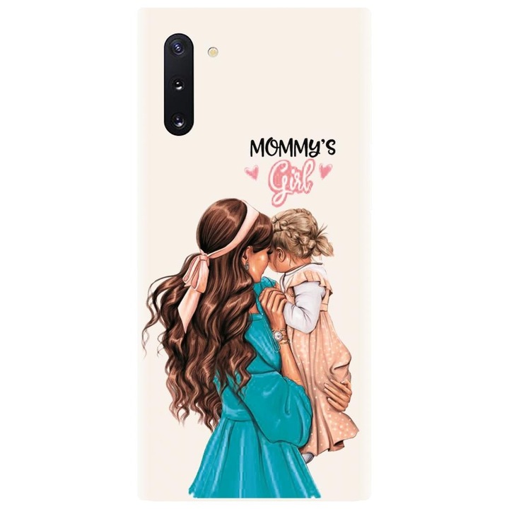 Силиконов кейс съвместим с Samsung Galaxy Note 10 - Супер модел майка и дъщеря