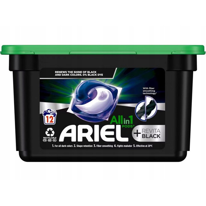 Ariel All in 1 Revita Black mosókapszula, 36 mosás