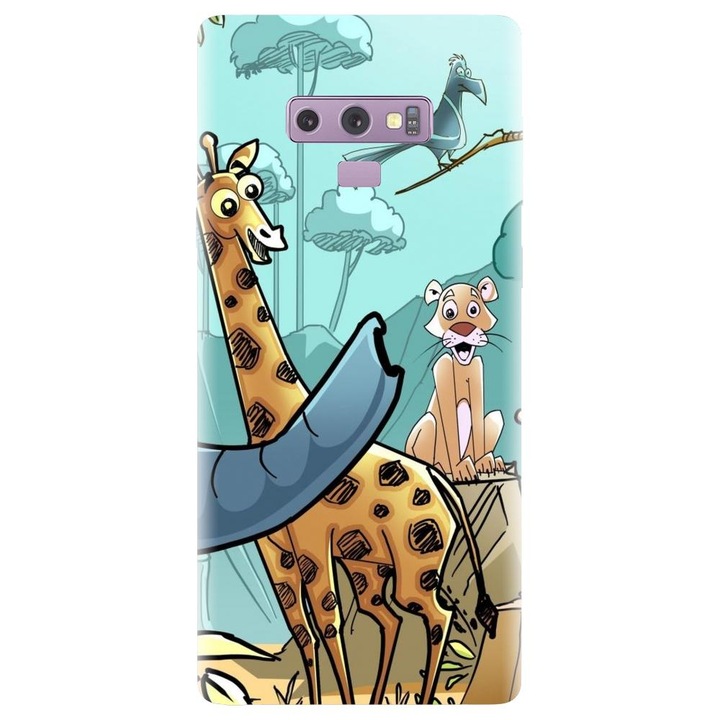 Силиконов калъф, съвместим с Samsung Galaxy Note 9 - модел Jungle Animals