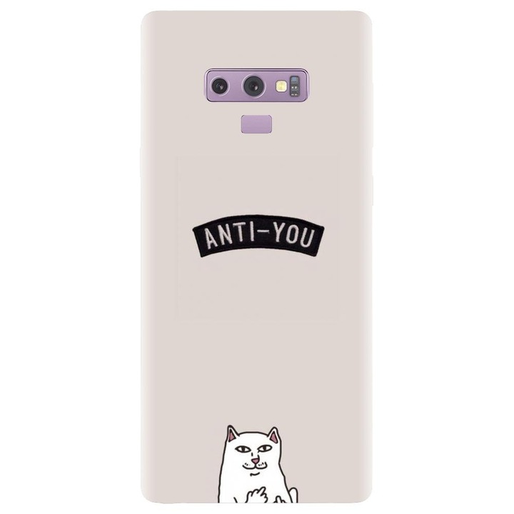 Силиконов калъф, съвместим с Samsung Galaxy Note 9 - модел Anti You