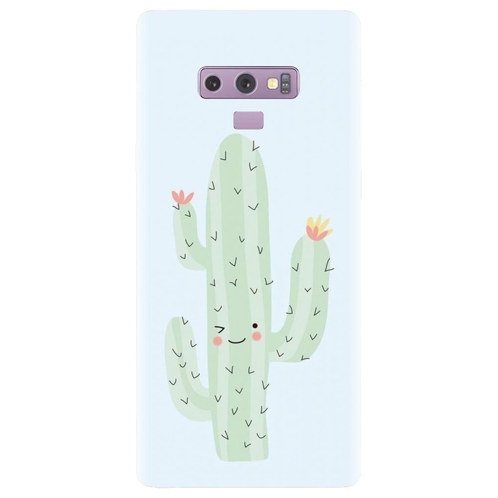 Силиконов калъф, съвместим с Samsung Galaxy Note 9 - модел Cactus