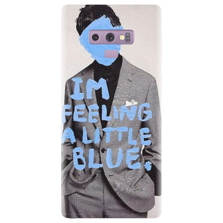 Силиконов калъф, съвместим с модел Samsung Galaxy Note 9 - Collage Feelin Blue