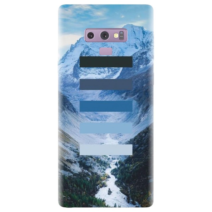 Силиконов калъф, съвместим с Samsung Galaxy Note 9 - модел Winter Color Scheme