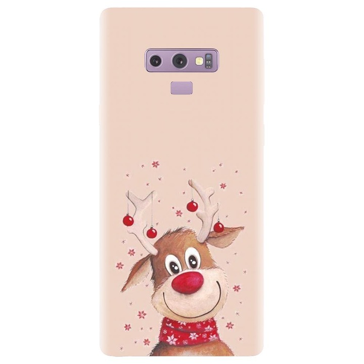 Силиконов калъф, съвместим с Samsung Galaxy Note 9 - коледен модел