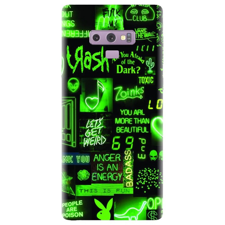 Husa din silicon compatibila cu Samsung Galaxy Note 9 - model Fresh Green