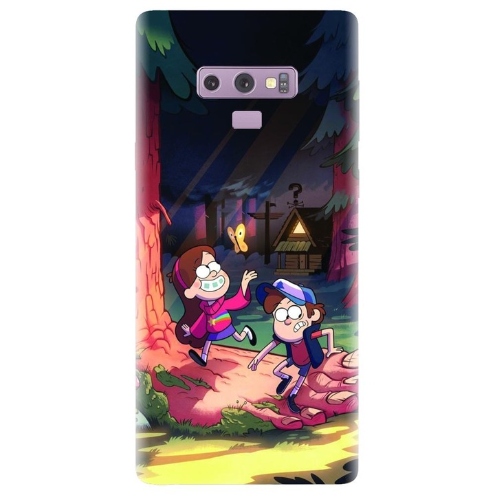 Силиконов калъф, съвместим с Samsung Galaxy Note 9 - модел Gravity Falls