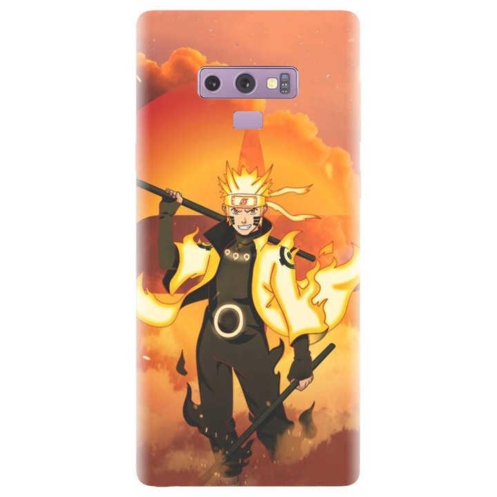 Силиконов калъф, съвместим с Samsung Galaxy Note 9 - модел Наруто Узумаки