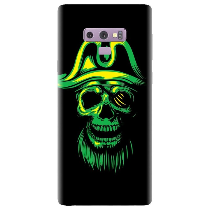 Husa din silicon compatibila cu Samsung Galaxy Note 9 - model Pirate Skull