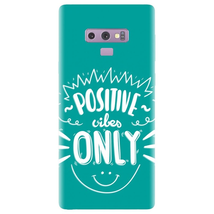 Husa din silicon compatibila cu Samsung Galaxy Note 9 - model Positive Vibes
