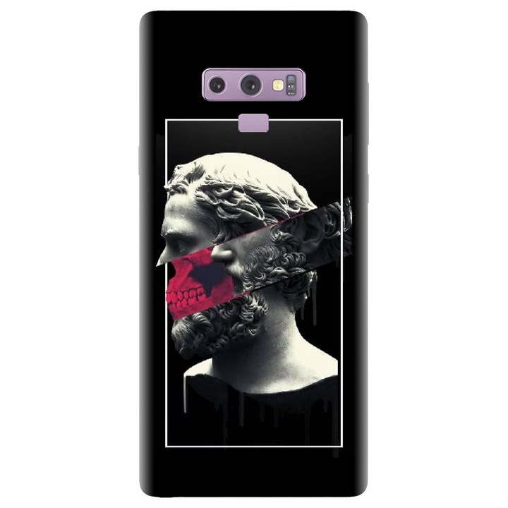 Husa din silicon compatibila cu Samsung Galaxy Note 9 - model Smoking Sculpture