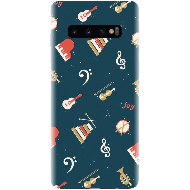 Szilikon tok kompatibilis a Samsung Galaxy S10 Plus - Music modellel