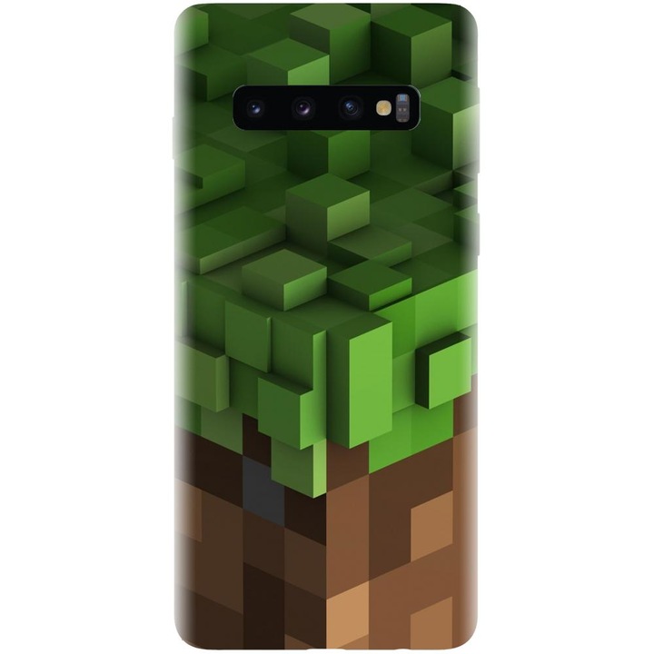 Samsung Galaxy S10 - Minecraft modellel kompatibilis szilikon tok
