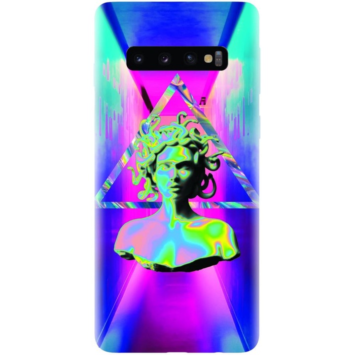Samsung Galaxy S10 Plus - Aesthetic Medusa modellel kompatibilis szilikon borítás