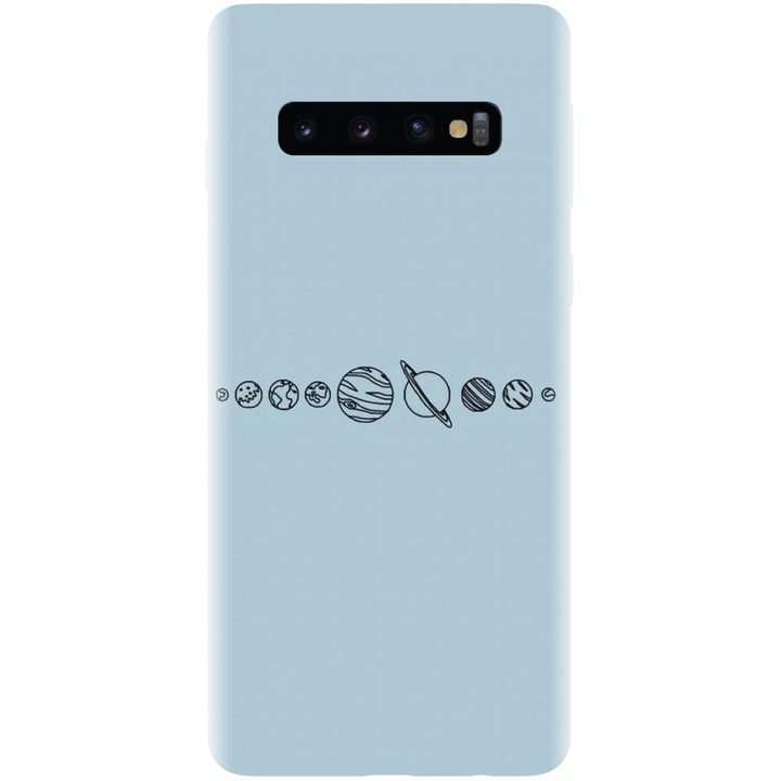 Szilikon tok kompatibilis a Samsung Galaxy S10 - Planets modellel