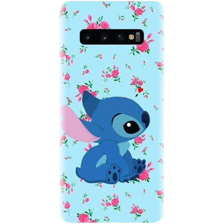 Szilikon tok, kompatibilis a Samsung Galaxy S10 Plus készülékkel - Stitch modell