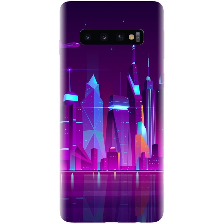 Szilikon tok kompatibilis a Samsung Galaxy S10 Plus - Town modellel