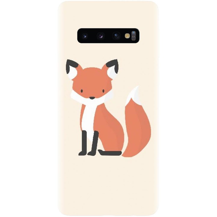 Szilikon tok kompatibilis a Samsung Galaxy S10 Plus - Fox modellel