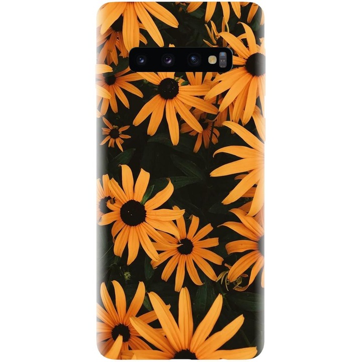 Szilikon tok kompatibilis a Samsung Galaxy S10 Plus - Yellow Flowers modellel
