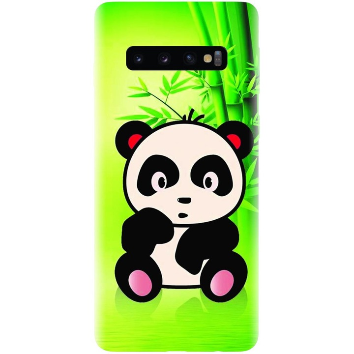 Szilikon borítás kompatibilis a Samsung Galaxy S10 modellel - Model X Cute Panda