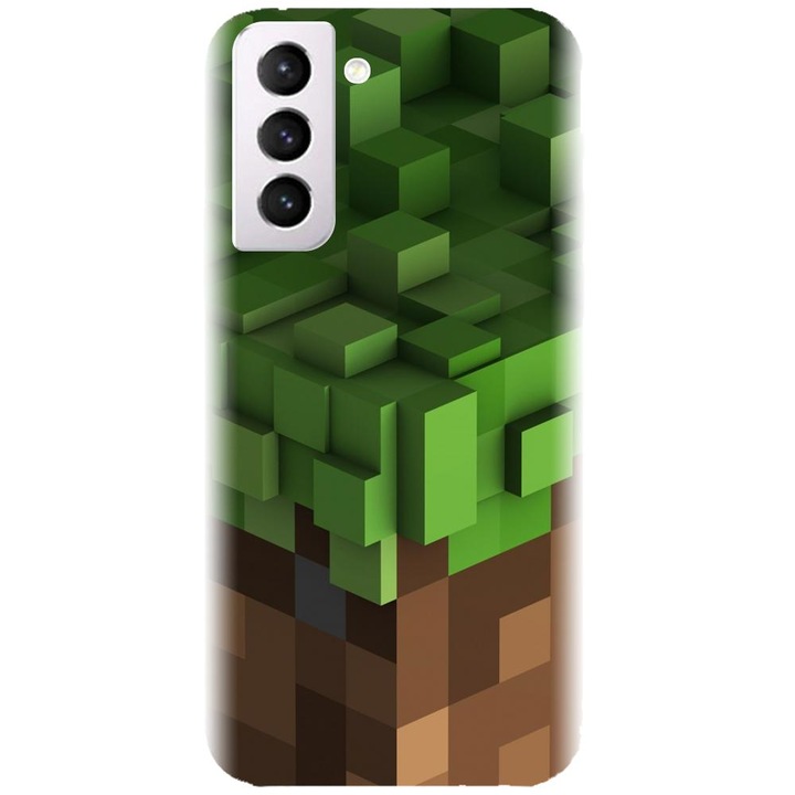A Samsung Galaxy S21 Plus - Minecraft modellel kompatibilis szilikon borítás